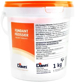 Fondant blanc pâtissier 1 kg Dawn