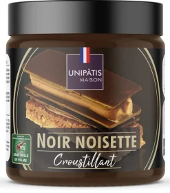Fourrage croustillant chocolat noir noisettes 250 g Unipatis
