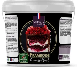 Fourrage croustillant framboise 1 kg Unipatis