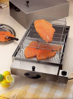 Fumoir inox 2 étages (fumage à froid)