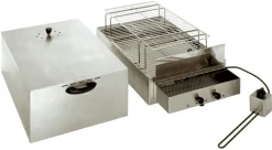 Fumoir inox 2 étages (fumage à froid)