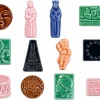 Fèves en émail de couleur Les basiques Boite de 144 fèves Nordia