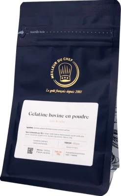 Gélatine en poudre 200 bloom origine bovine 100 g Sébalcé