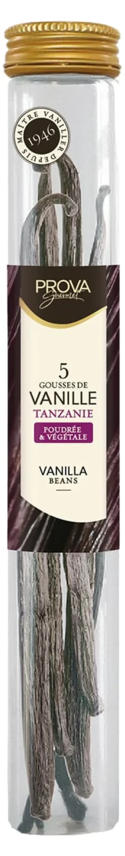 Gousse de vanille origine Tanzanie 5 gousses Prova Gourmet