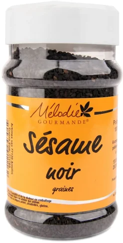 Graines de sésame noir 180 g Mélodie Gourmande