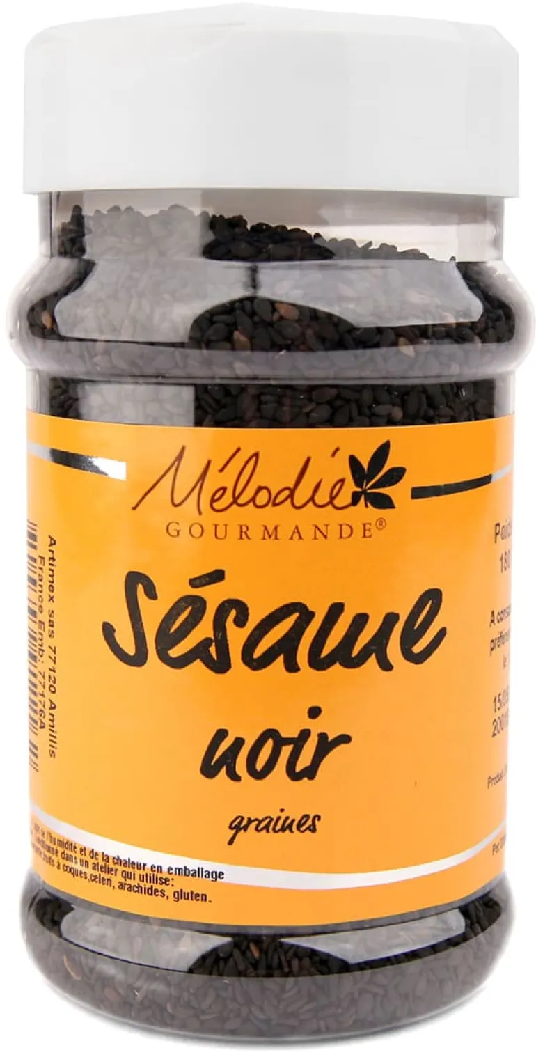 Graines de sésame noir 180 g Mélodie Gourmande