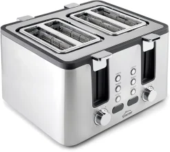 Grille-pain inox semi-professionnel 4 tranches Lacor