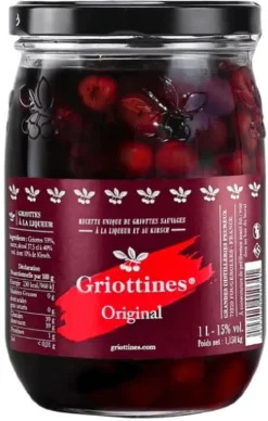 Griottines à la liqueur et au kirsch 1 litre Institut Griottines