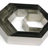 Hexagone inox 26 x ht 4,5 cm Mallard Ferrière