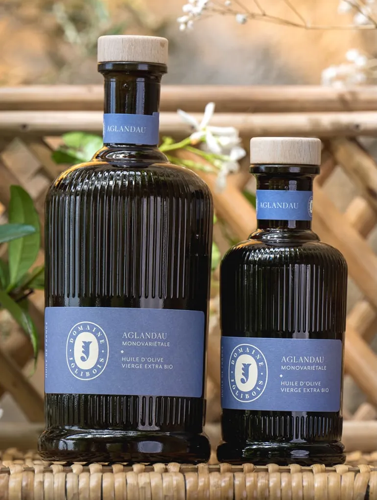 Huile d'olive extra Bio Monovariétale Aglandau 50 cl Domaine Jolibois