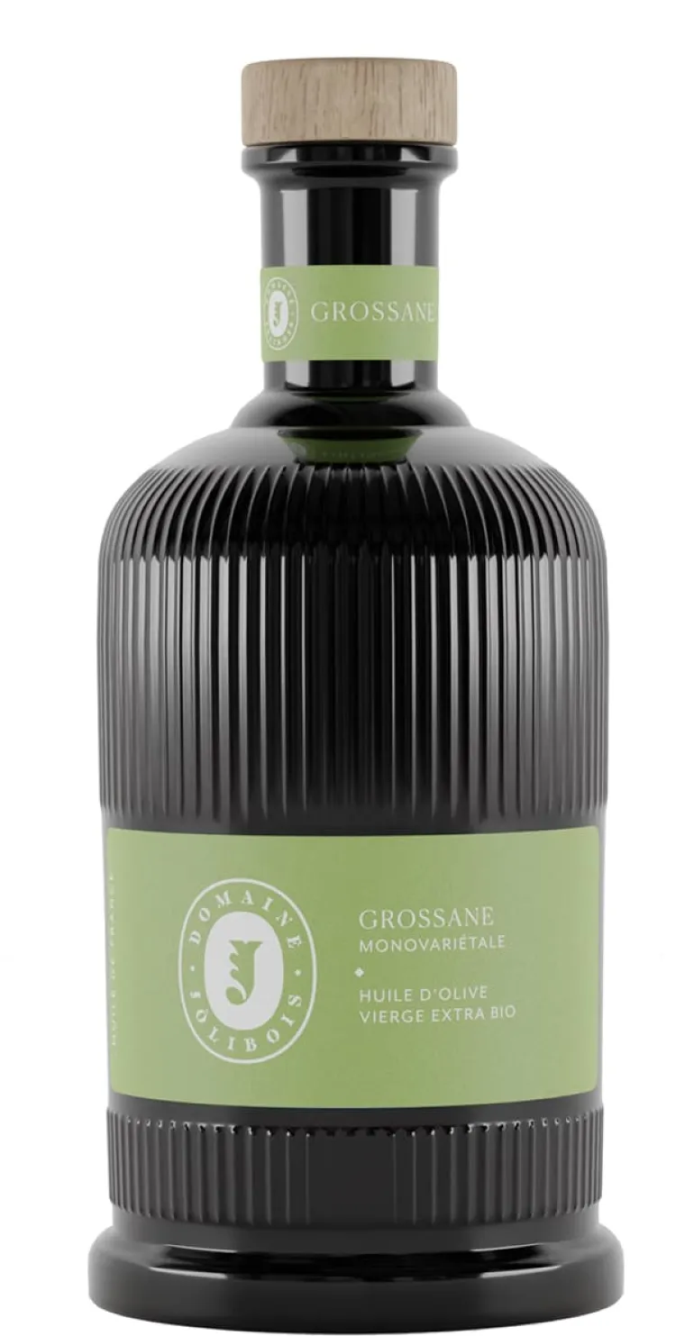 Huile d'olive extra Bio Monovariétale Grossane 50 cl Domaine Jolibois