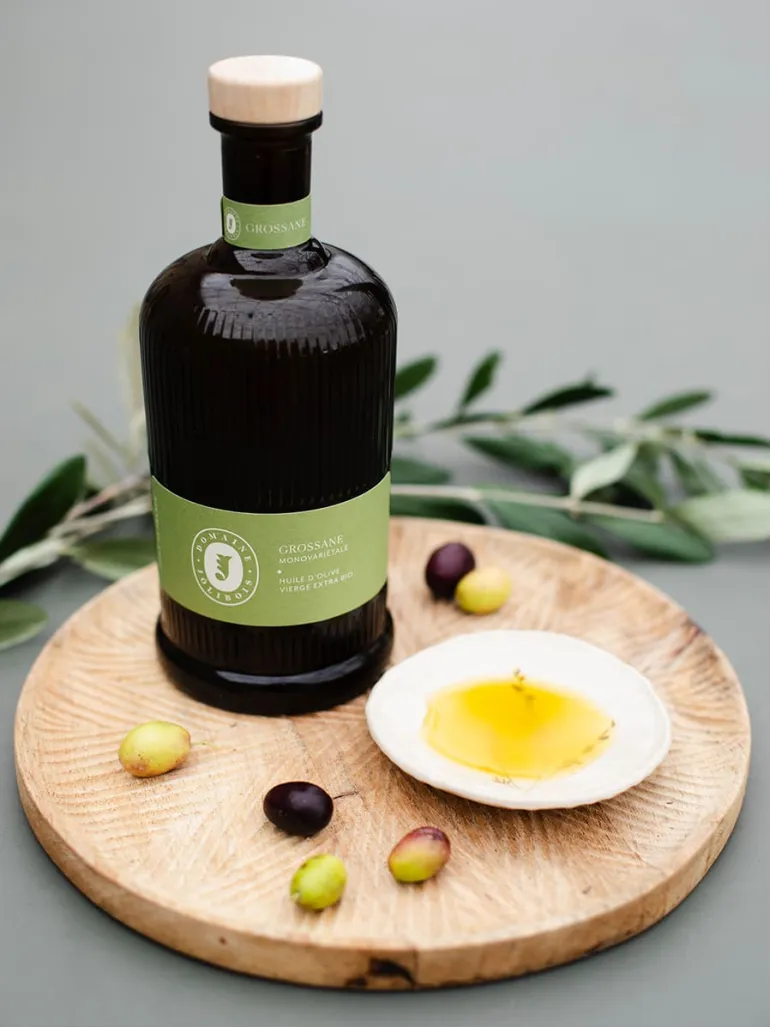 Huile d'olive extra Bio Monovariétale Grossane 50 cl Domaine Jolibois