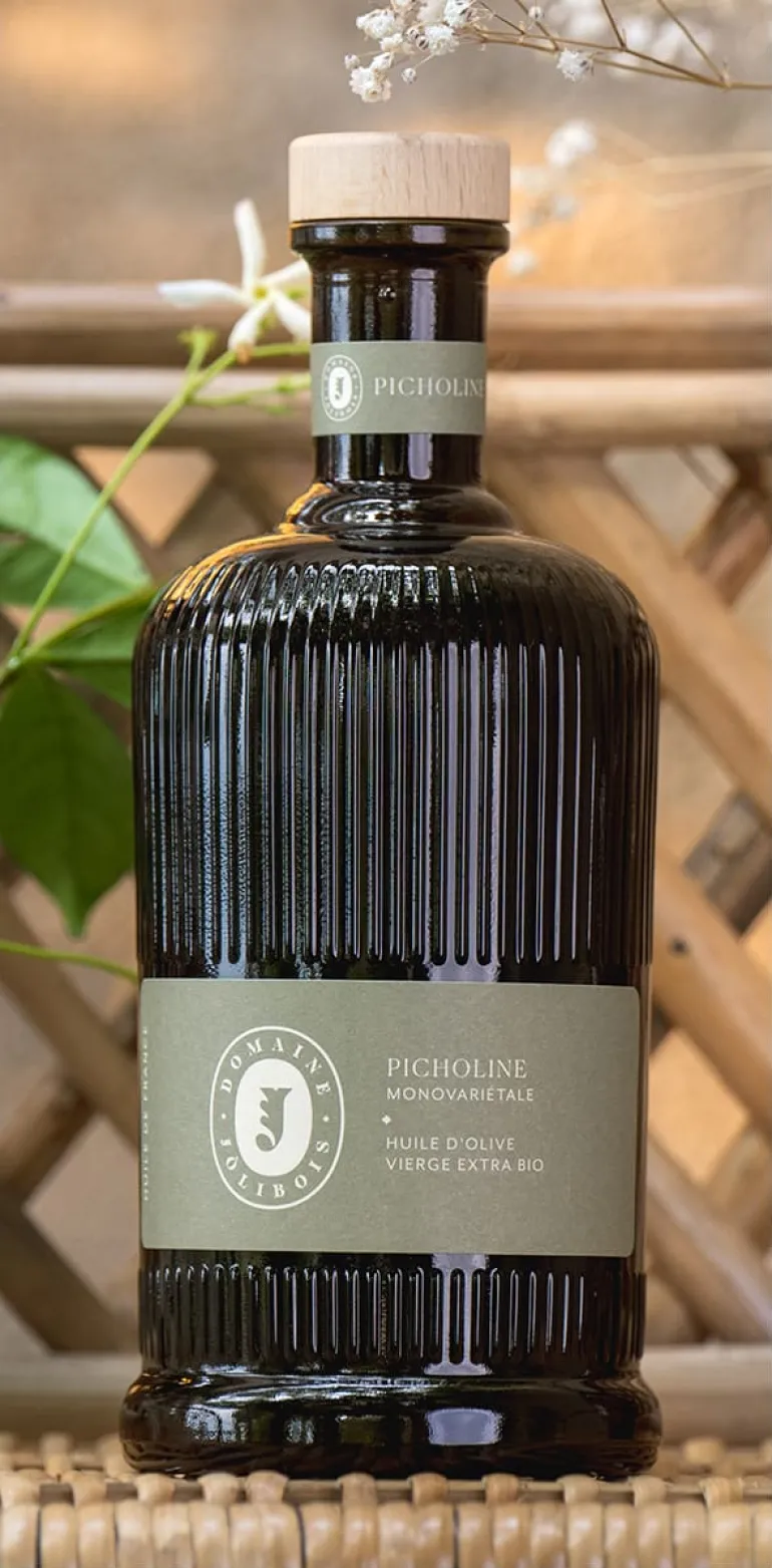 Huile d'olive extra Bio Monovariétale Picholine 50 cl Domaine Jolibois