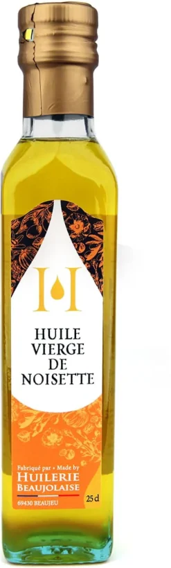 Huile vierge de noisette toastée 25 cl Huilerie Beaujolaise