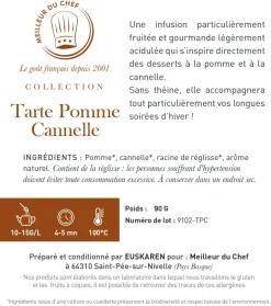 Infusion tarte pomme cannelle 90 g Euskaren