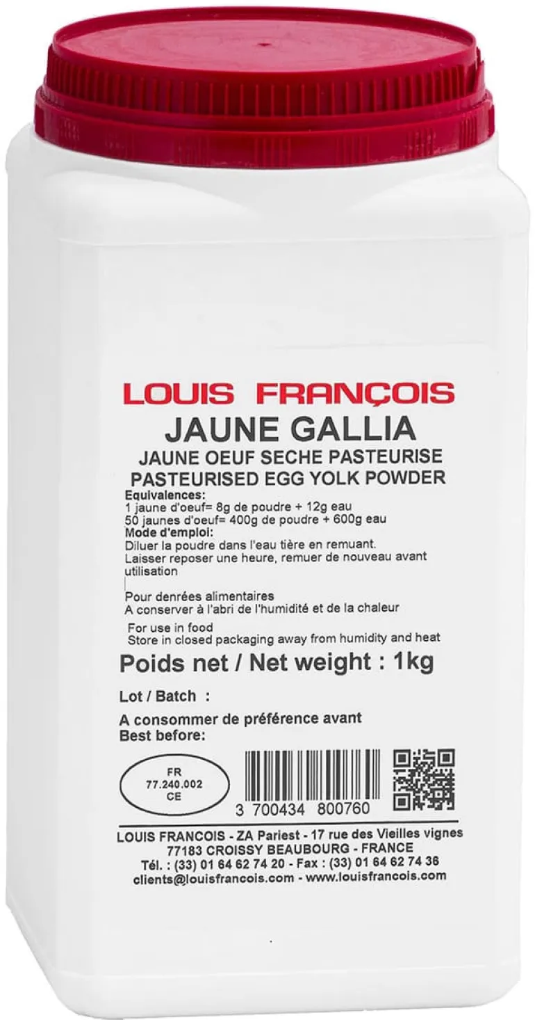 Jaune d'oeuf séché pasteurisé 1 kg Louis François