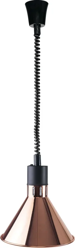 Lampe chauffante extensible finition cuivrée Lacor