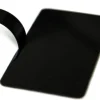 Languette plastique rectangle (x 100) noir 10 x 5,5 cm