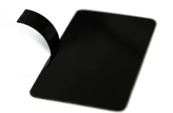 Languette plastique rectangle (x 100) noir 10 x 5,5 cm