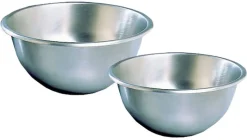 Lot de 2 Culs de poule inox Ø 20 cm et Ø 25 cm Matfer