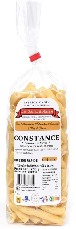 Macaroni Striè Constance 250 g Les Belles D'Antan