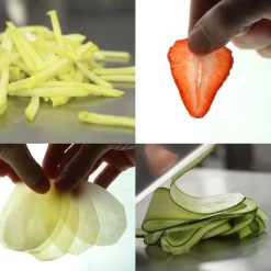 Mandoline coupe légumes professionnel 60 lames (2 et 4,5 mm) Tellier (Bron Coucke)