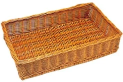 Manne en osier verni 60 cm