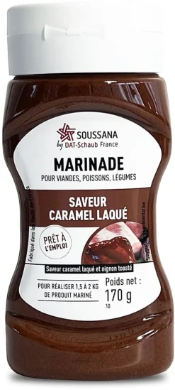 Marinade saveur caramel laqué 170 g Soussana