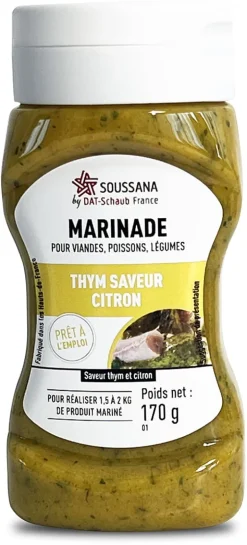 Marinade thym saveur citron 170 g Soussana