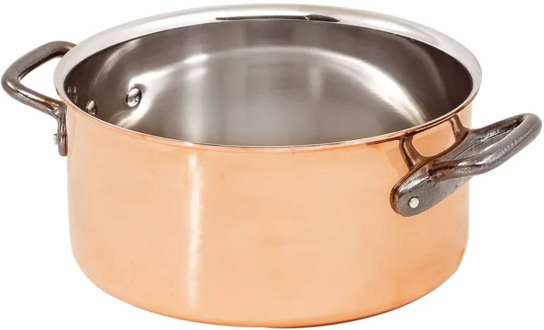 Marmite basse en cuivre Ø 20 cm Matfer