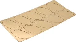 Mini-carton or (x 200) ovale 9 x 5,5 cm