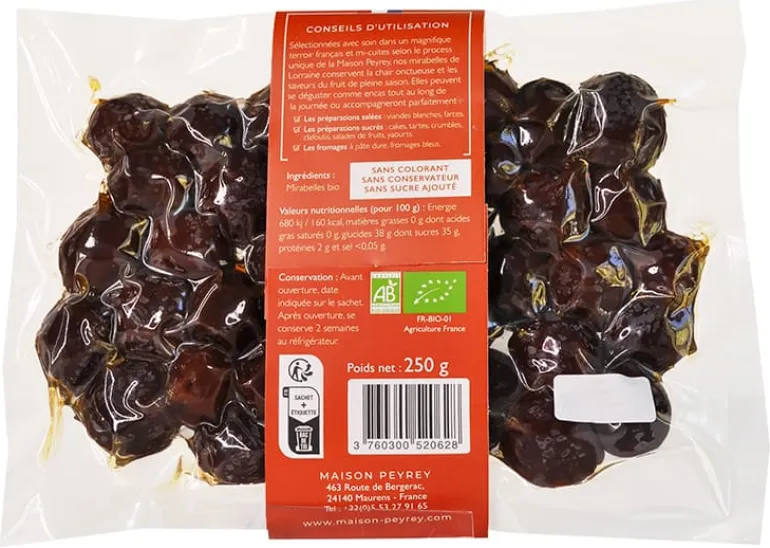 Mirabelle de Nancy mi-cuite Bio 250 g Marc Peyrey