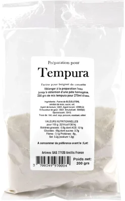 Mix tempura farine pour beignet de crevette 200 g Mélodie Gourmande