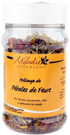 Mélange de pétales de fleurs 10 g Mélodie Gourmande