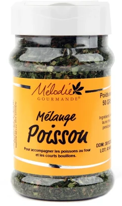 Mélange poisson court-bouillon 50 g Mélodie Gourmande