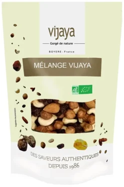 Mélange Vijaya Bio raisin, noisette, cajou, amande 500 g Vijaya