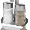 Ménagère inox 2 pièces poivre et sel
