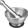 Mortier de cuisine inox avec pilon Ø 13,5 cm Ibili
