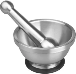Mortier de cuisine inox avec pilon Ø 13,5 cm Ibili