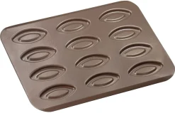 Moule barquette 12 empreintes 32 x 23,5 cm Gobel