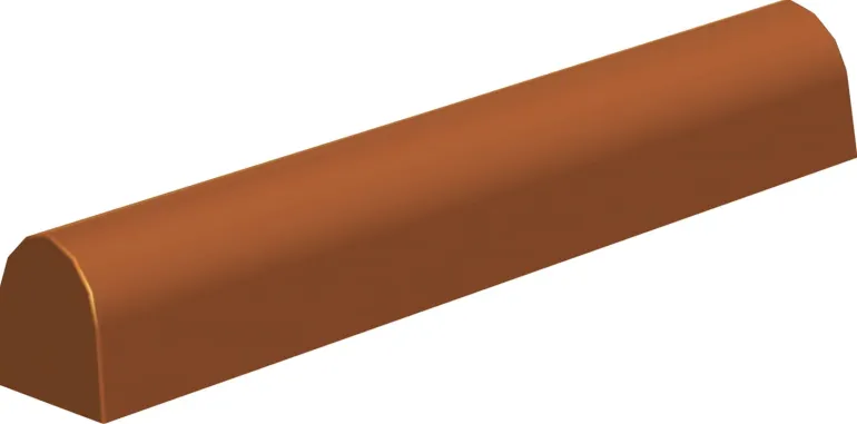 Moule à bûche demi-ronde (x 6) long 25 cm larg 6 cm