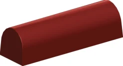 Moule à bûche demi-ronde (x 6) long 25 cm larg 8 cm
