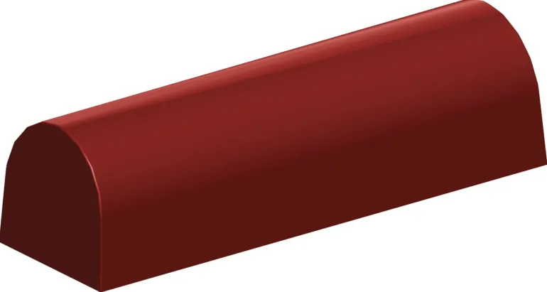 Moule à bûche demi-ronde (x 6) long 25 cm larg 8 cm