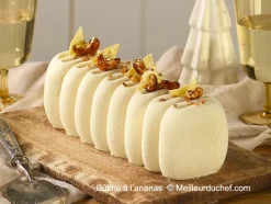 Moule à bûche silicone Crème 25 x 8,4 cm Pavoni