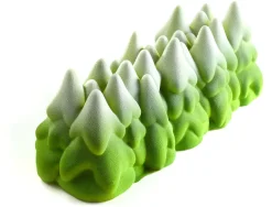 Moule à bûche silicone Fôret de Sapins 25 x 9 cm Pavoni
