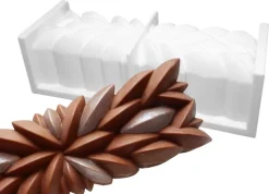 Moule à bûche silicone Instant 3D Saint Honoré 25 x 8 cm Déco Relief