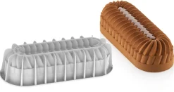 Moule à bûche silicone Plein Coeur 23,6 x 8 cm Silikomart