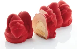 Moule à bûche silicone Père Noël 25 x 10 cm Pavoni