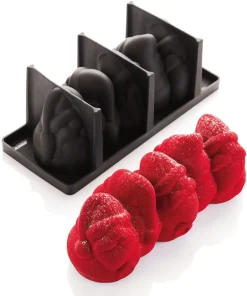 Moule à bûche silicone Père Noël 25 x 10 cm Pavoni