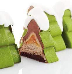 Moule à bûche silicone Sapin 25 x 8 cm Pavoni